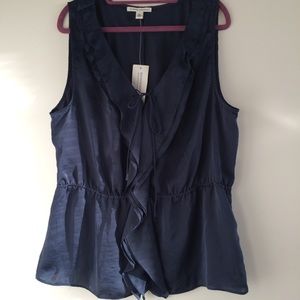 Banana Republic Blouse - Blue, Size XL